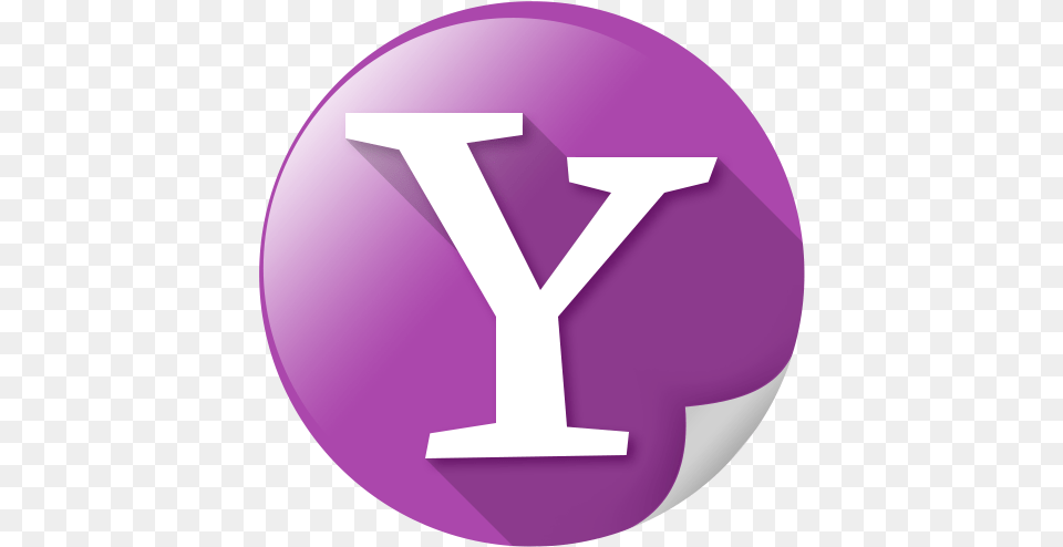 Icon Yahoo 6 Yahoo Mail Icon, Purple, Disk, Text, Number Png Image