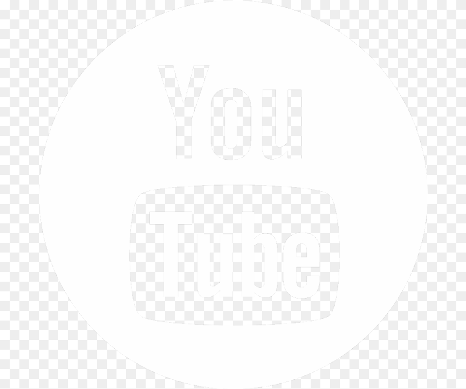 Icon Youtube Logo White Charing Cross Tube Station, Disk, Sticker Free Png