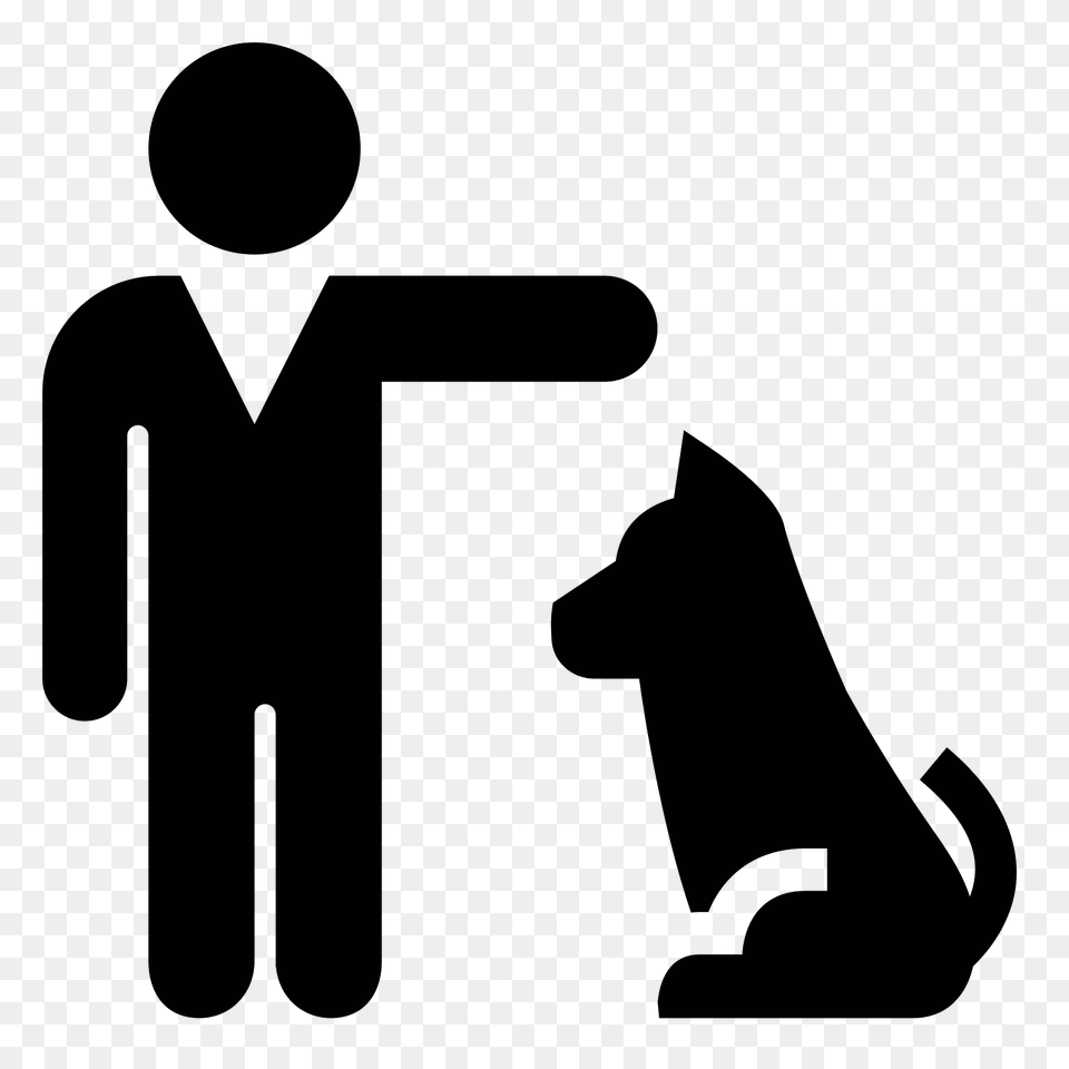 Icona Dog Training Filled, Gray Free Png Download