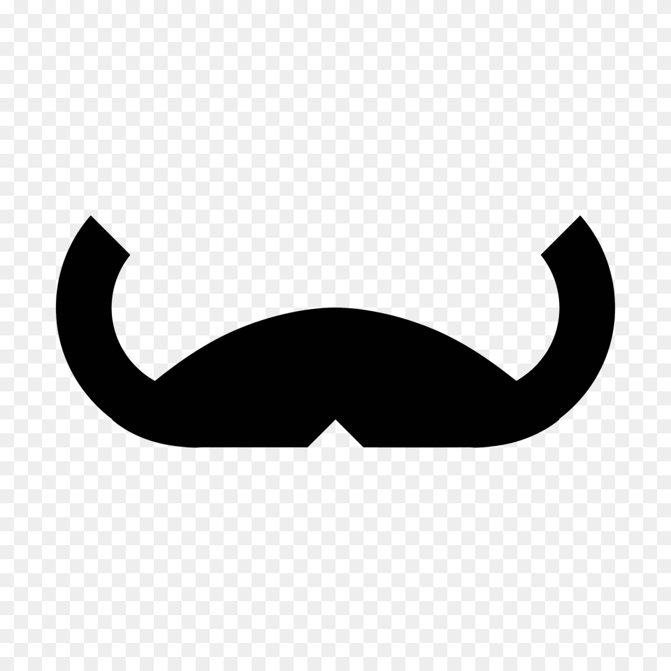 Icona Handlebar Mustache, Gray Png