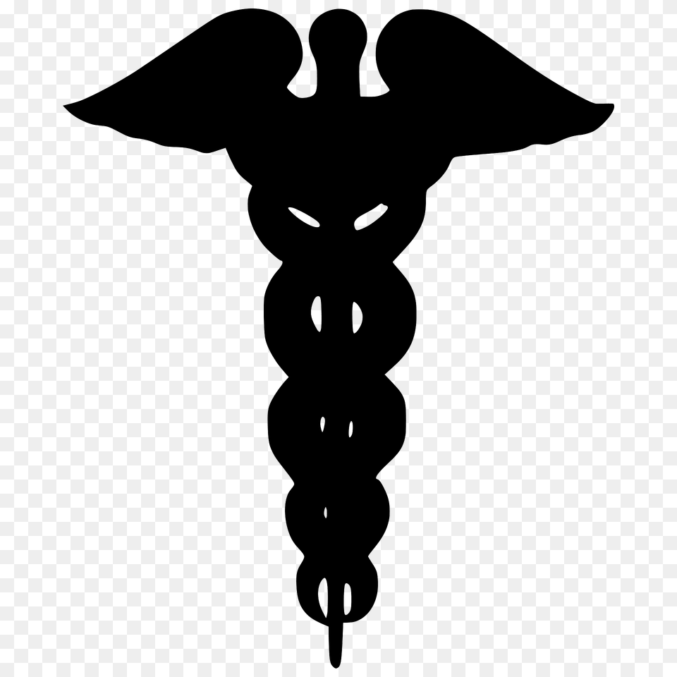 Icone Caducee Silhouette, Cross, Symbol, Electronics, Hardware Png