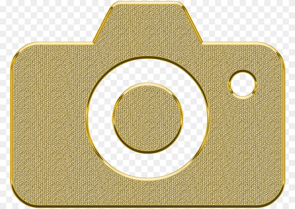 Icone Camera Dourado, Gold, Accessories, Bag, Handbag Png Image