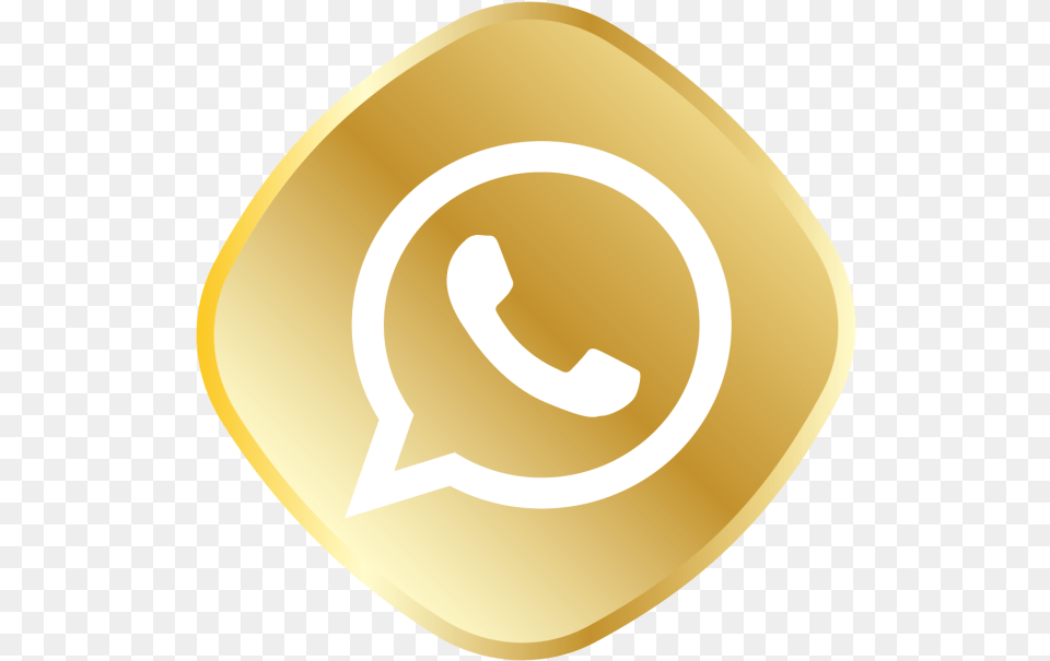 Icone Whatsapp Dourado, Gold, Disk Free Png Download