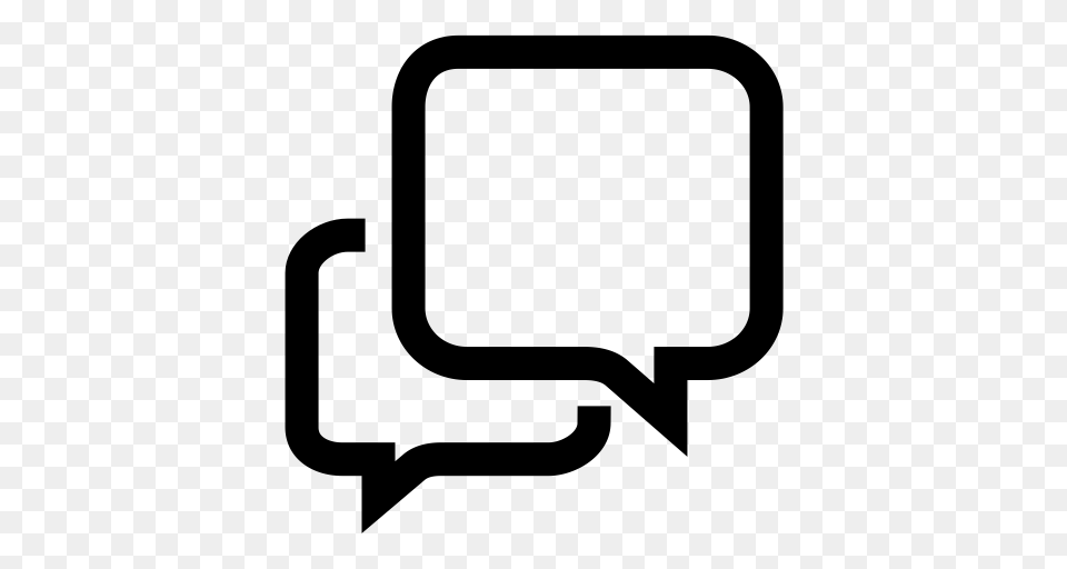 Iconfront Chat Chat Comedy Icon With And Vector Format, Gray Free Png Download