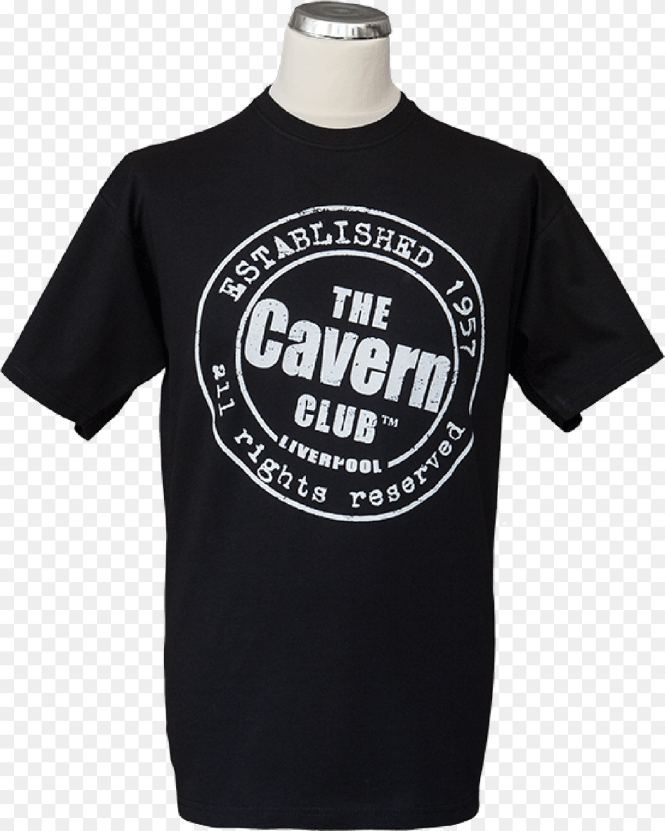 Iconic Cavern Club Round Logo T Shirt With Stamp Effect Active Shirt, Clothing, T-shirt Free Transparent Png