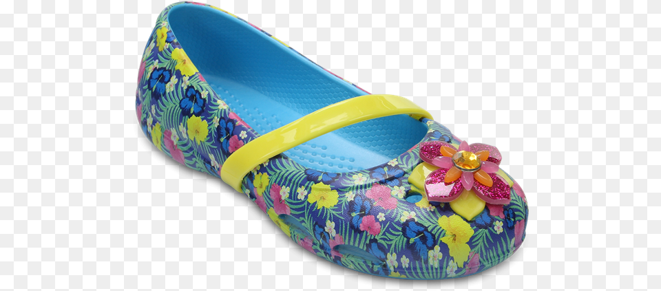 Iconic Crocs Comfort Sandals Floral Girl Gibits, Clothing, Footwear, Shoe Png Image