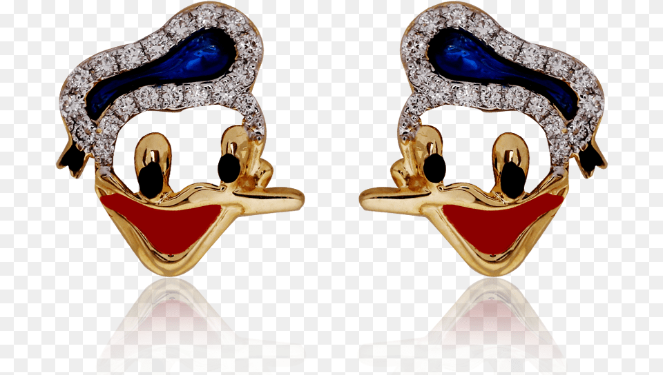 Iconic Donald Duck Enamel Earrings Earrings, Accessories, Jewelry, Gemstone, Earring Free Png