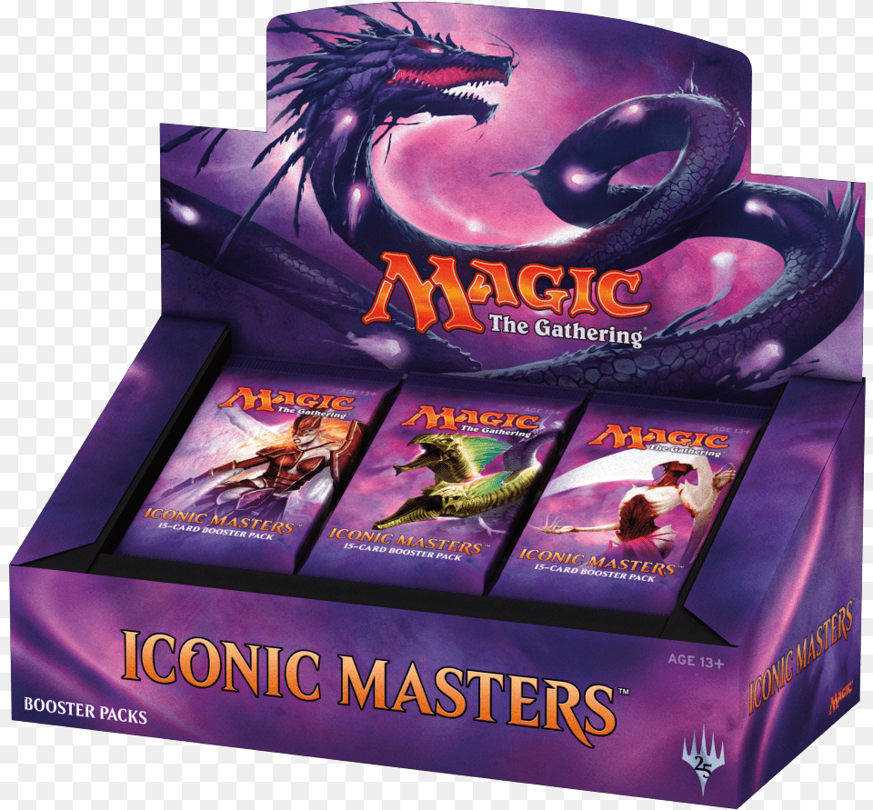 Iconic Masters Booster Box Iconic Masters Booster Box, Book, Publication, Adult, Female Png Image