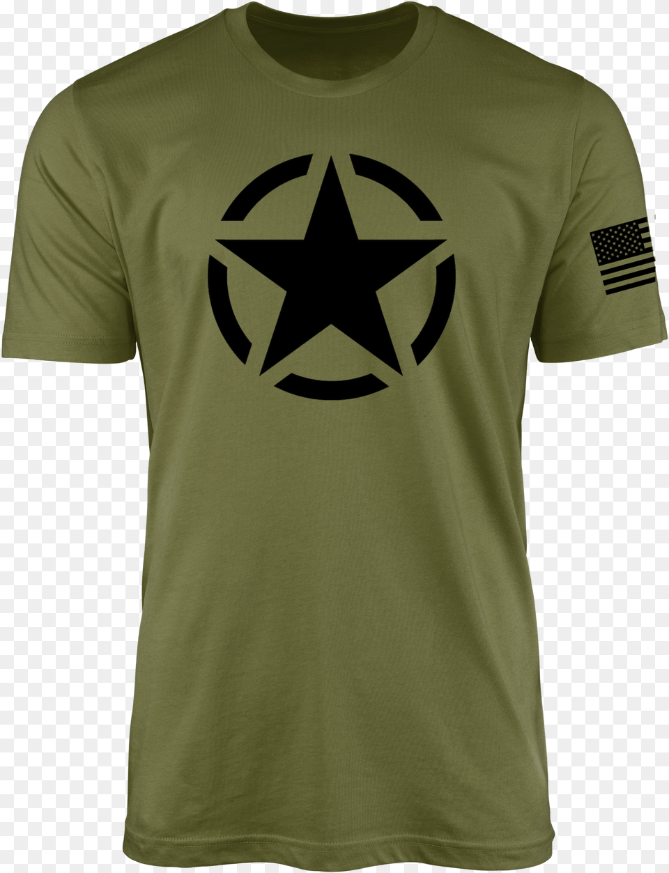 Iconic Threadworks Army Star Military Tshirt Army Unisex, Clothing, Star Symbol, Symbol, T-shirt Png Image