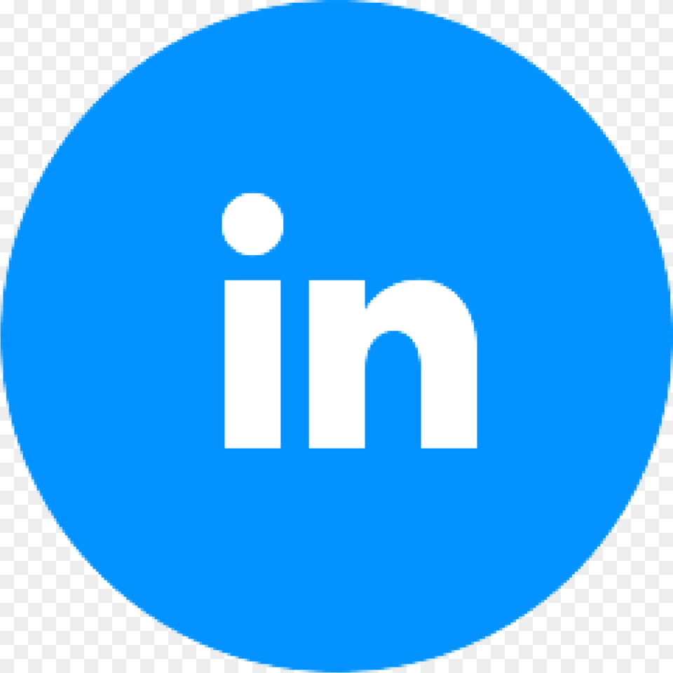 Iconmonstr Linkedin 4 240 Youtube Round Logo Blue, Sign, Symbol Free Png