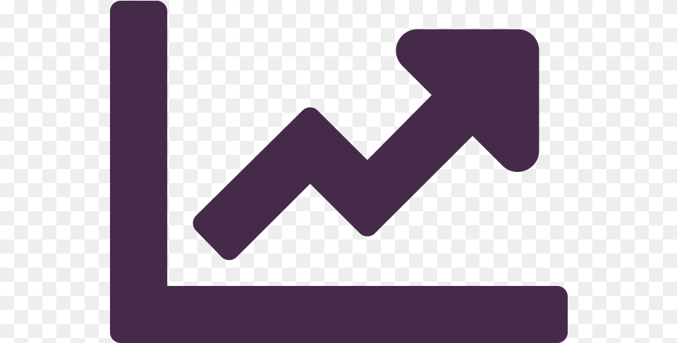 Icono Analtica Flecha Superior, Purple Free Png