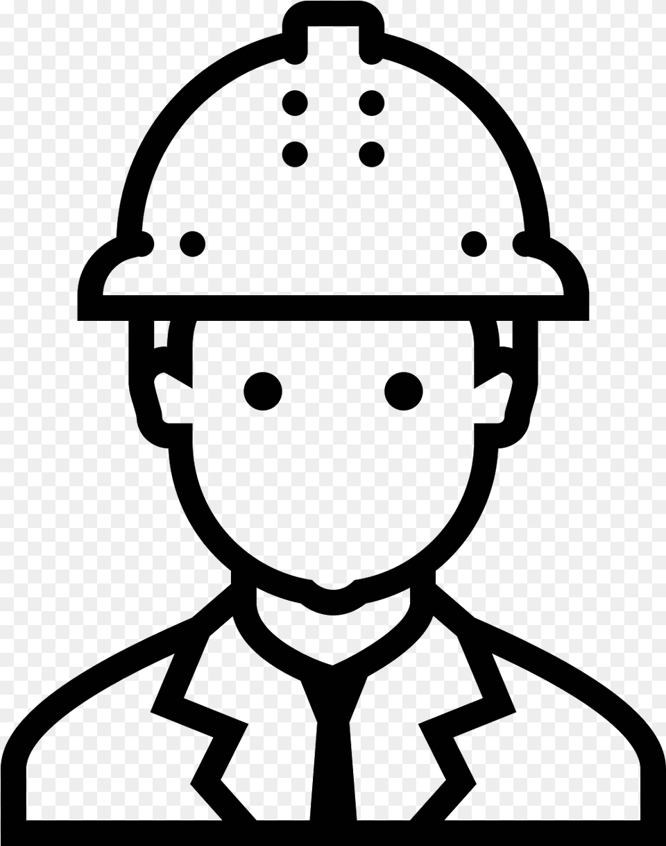 Icono Chisme Engineer Clipart Black And White, Gray Png