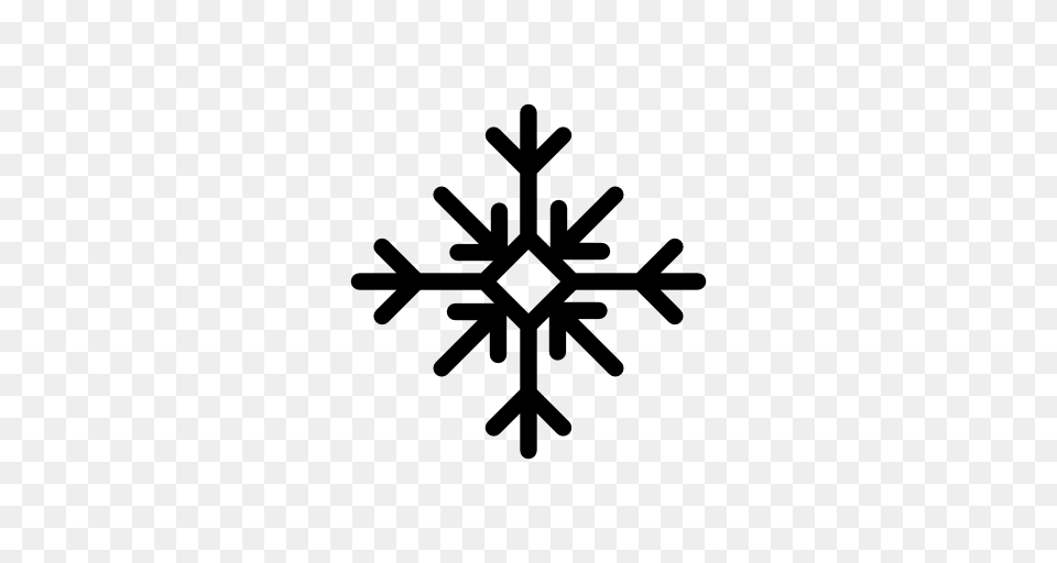 Icono Copo De Nieve Navidad Gratis De Snow Flakes Icons, Gray Free Png