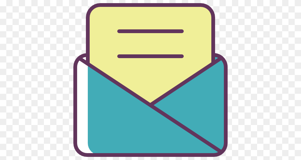 Icono De La Carta Escrito Correo Gratis De Line Color Mix, Envelope, Mail, Device, Grass Free Png Download