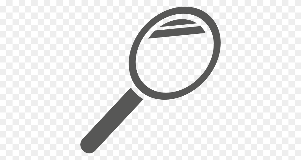 Icono De Lupa Plana, Magnifying, Racket Free Png