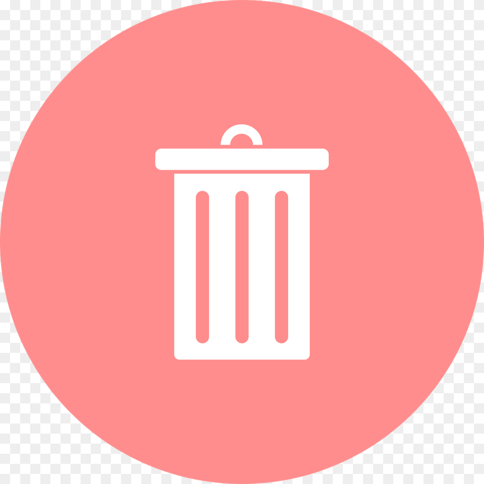 Icono De Papelera Para Borrar Recycle Bin Icon Circle, Disk Png