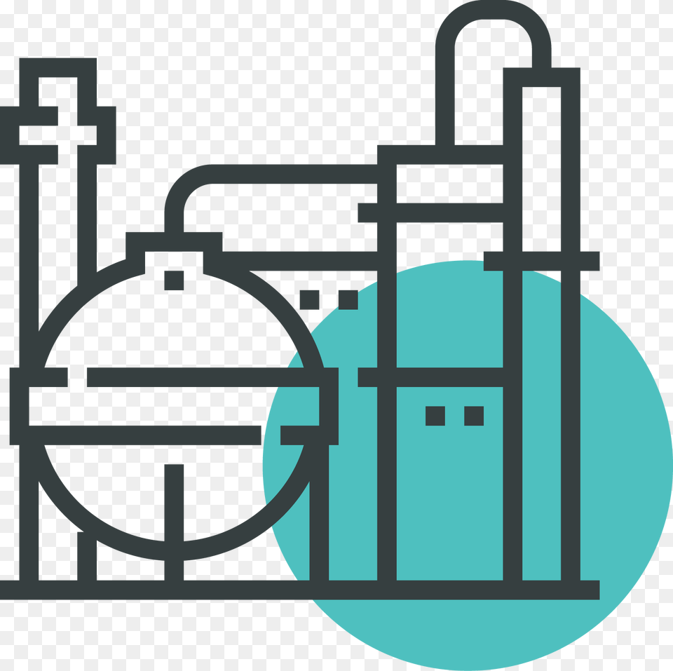 Icono De Refineria, Architecture, Building, Factory, Machine Png