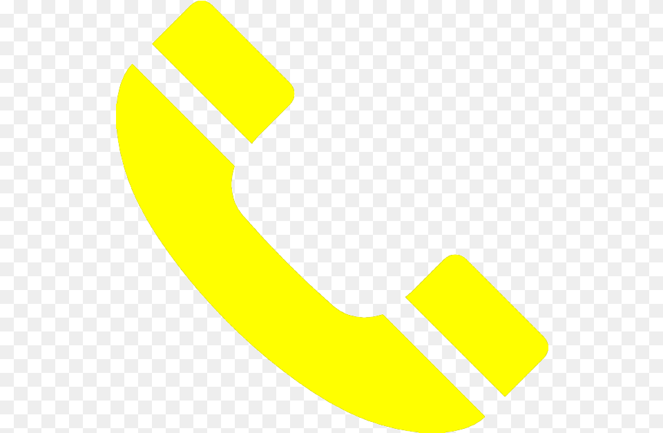 Icono De Telefono Yellow Phone Icon, Banana, Food, Fruit, Plant Png Image