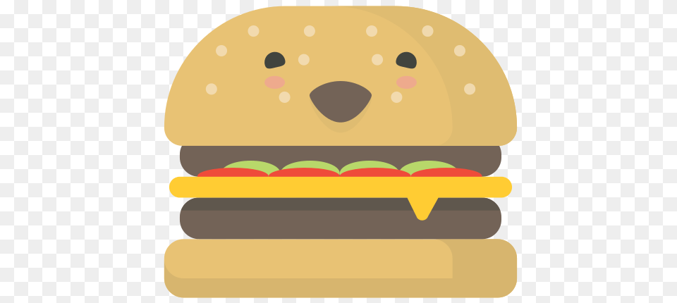 Icono Feliz Hamburguesa Comida Gratis De Happy Manje, Burger, Food Png Image