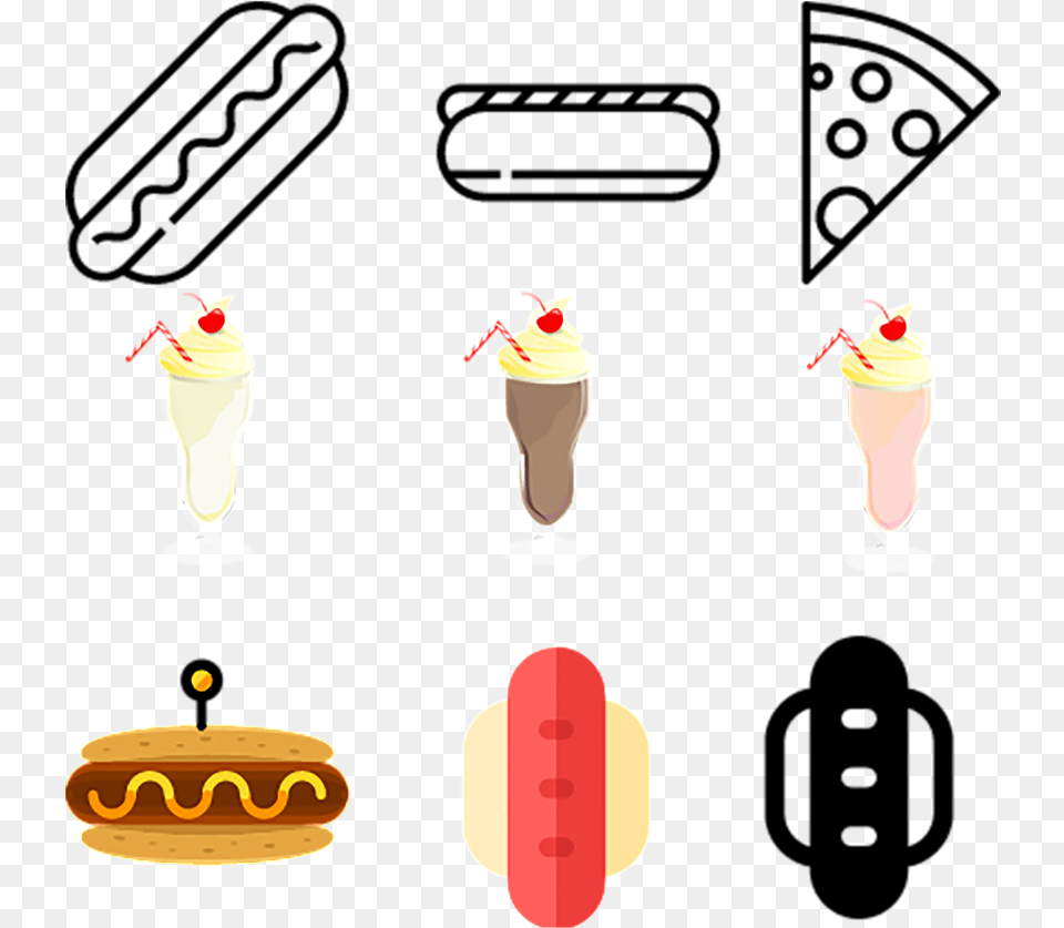 Icono Icono Para Comida Rapida Comida Y Alimentos Food, Hot Dog Free Png Download