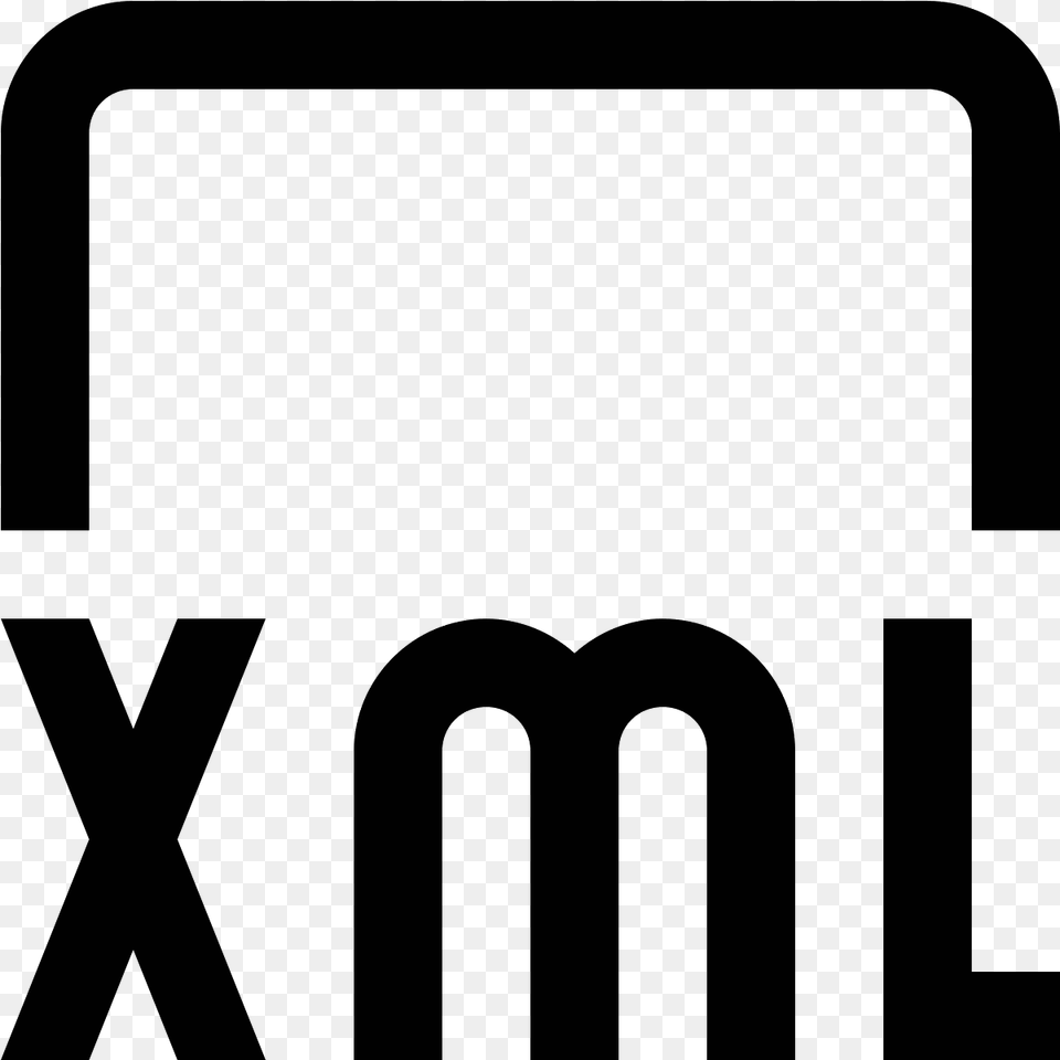 Icono Internet Xml Icon Transparent, Gray Free Png