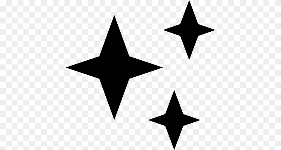 Icono Las Estrellas El Clima El Simbolo De Tres Formas Gratis, Gray Free Png