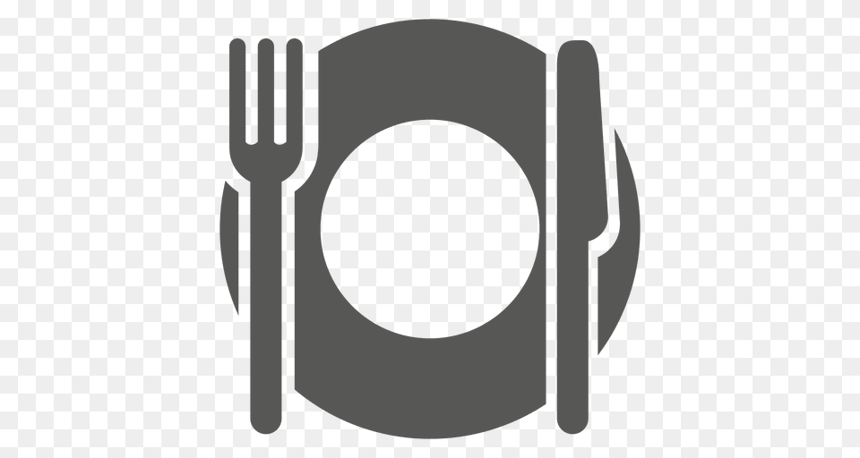 Icono Plato, Cutlery, Fork, Green Free Transparent Png