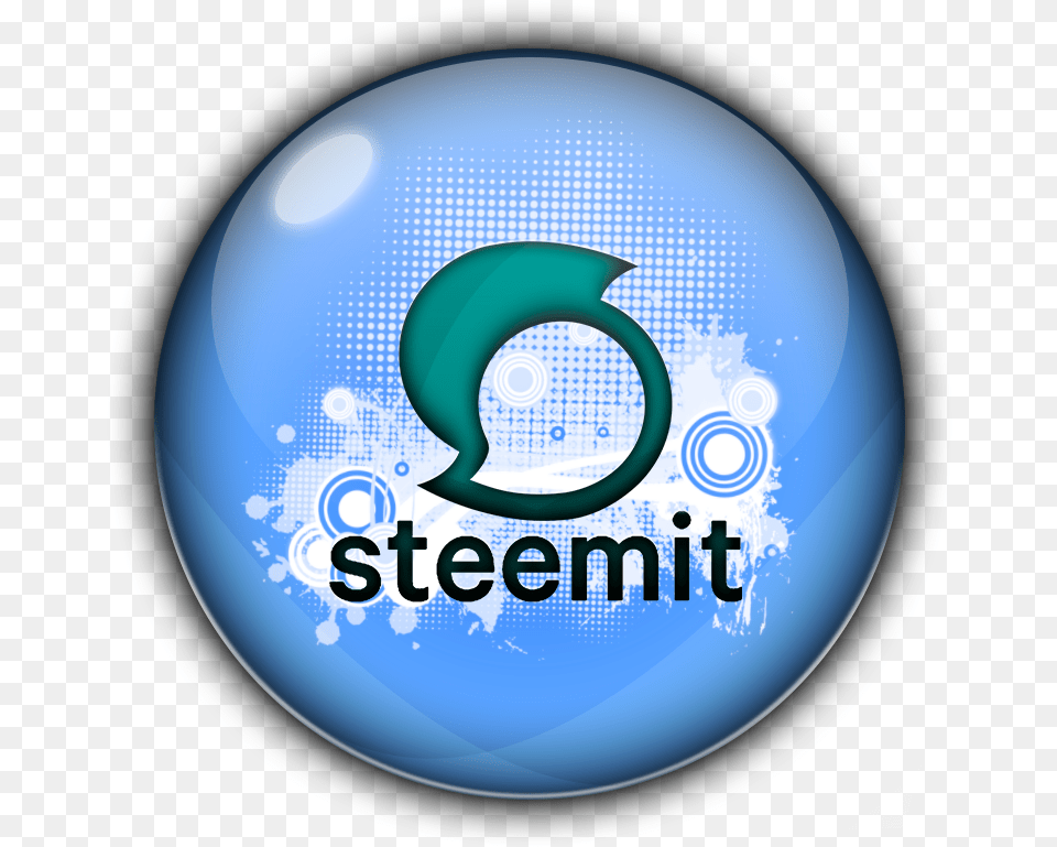 Icono Steemit 3d Steem Azul Thiago Neves Flamengo 2011, Logo, Sphere Free Transparent Png