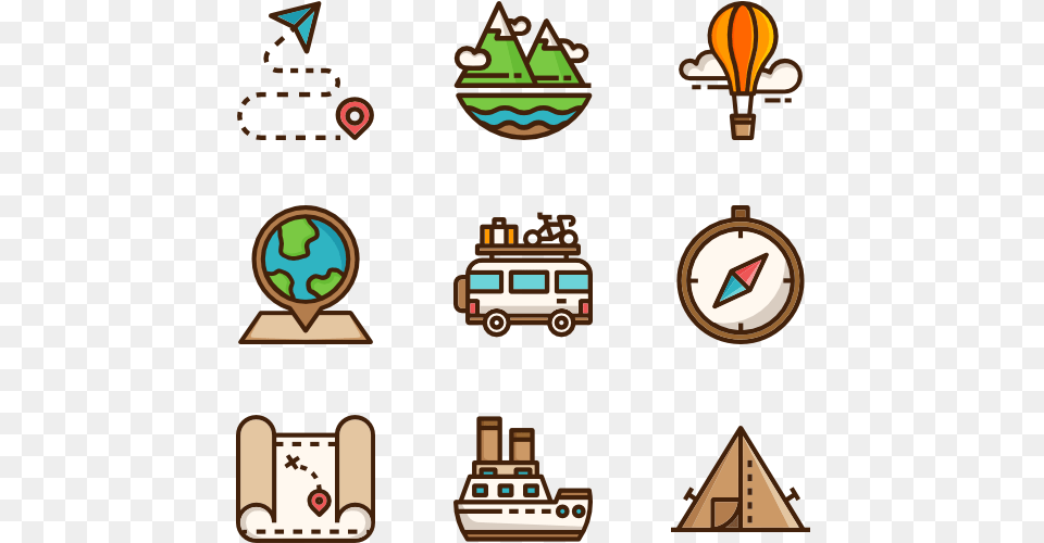 Iconos Travel, Machine, Wheel Free Png Download