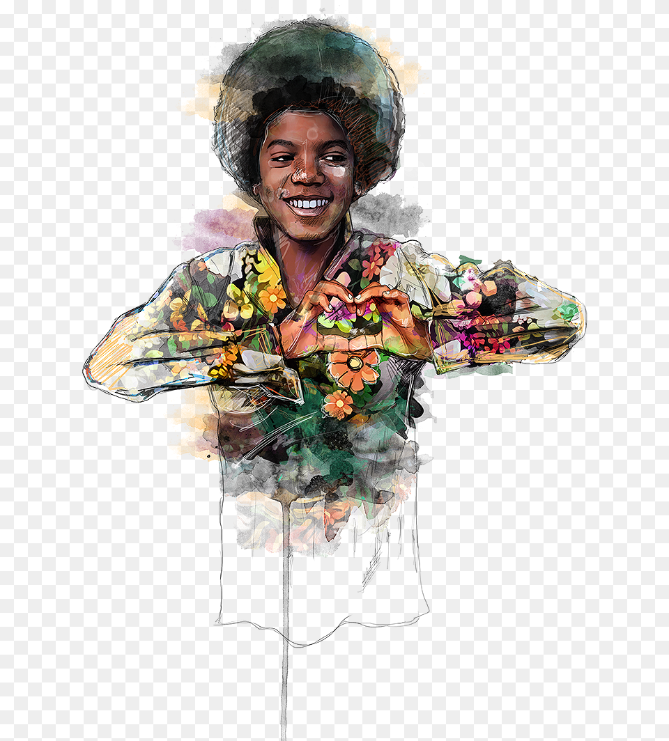 Icons 12 Michael Jackson Paint Art, Portrait, Collage, Face, Photography Free Png Download