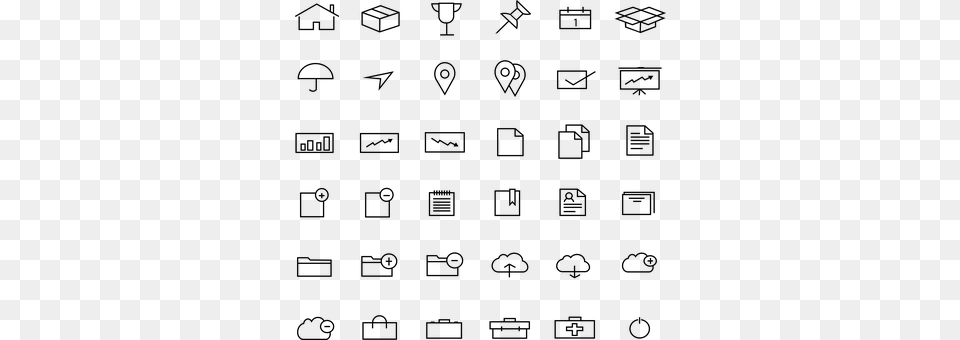 Icons Gray Png Image