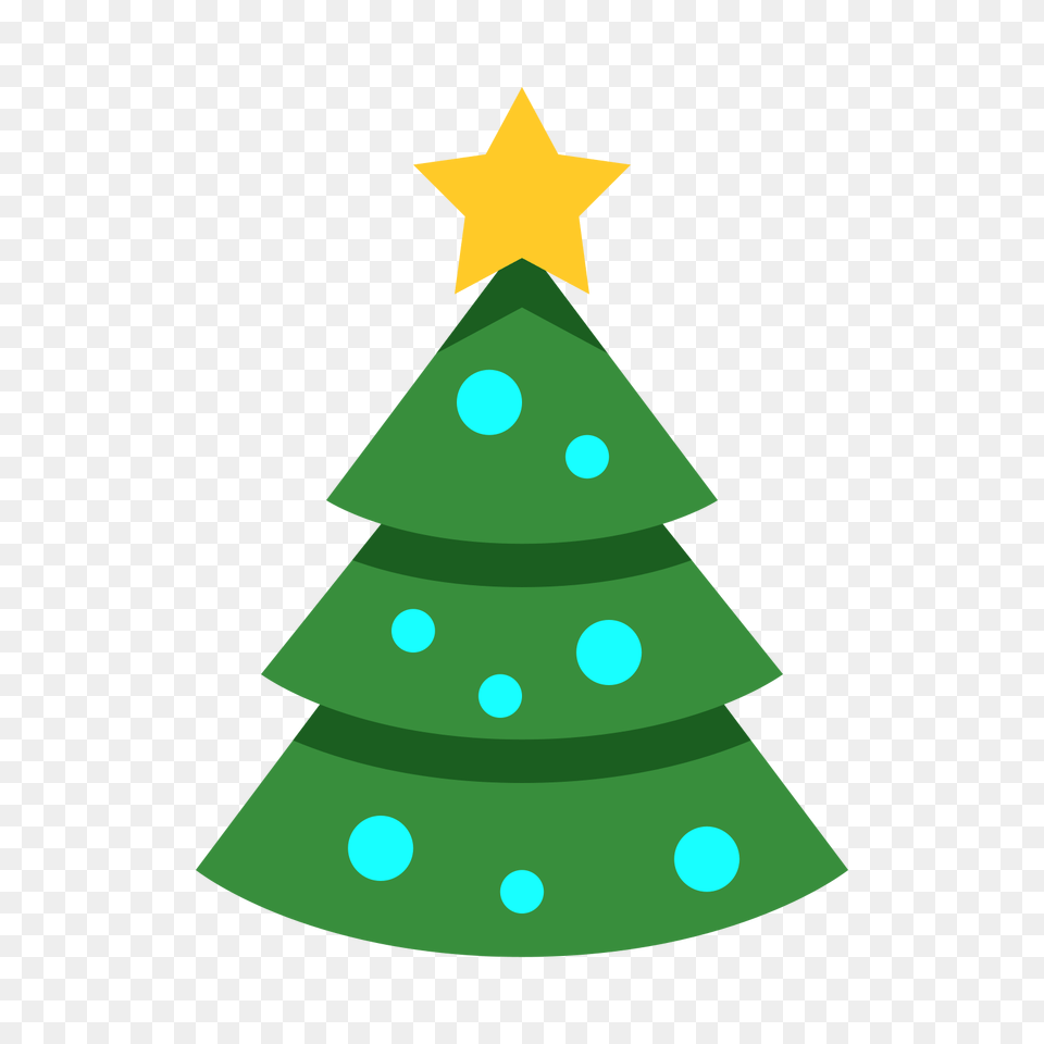Icons Christmas Tree Flat, Star Symbol, Symbol, Christmas Decorations, Festival Free Png