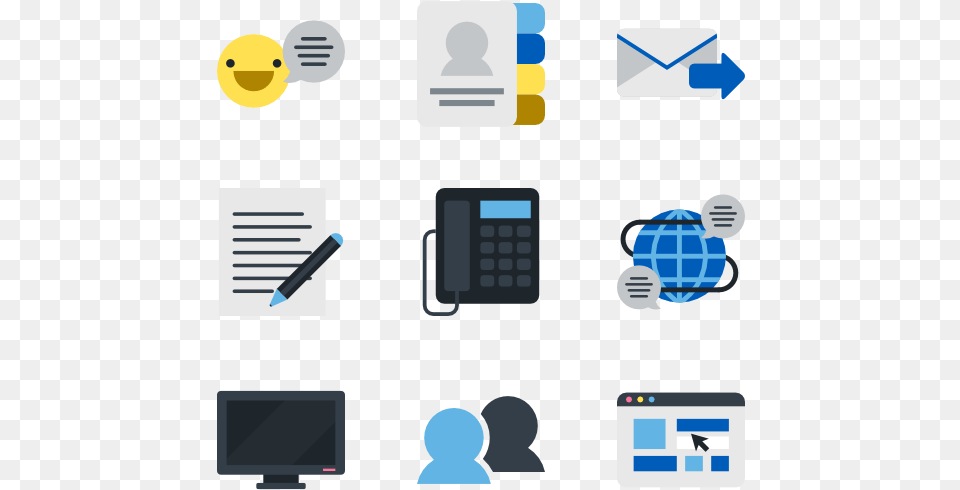 Icons Compilation Electronic Communication Icon, Electronics, Phone, Text Png