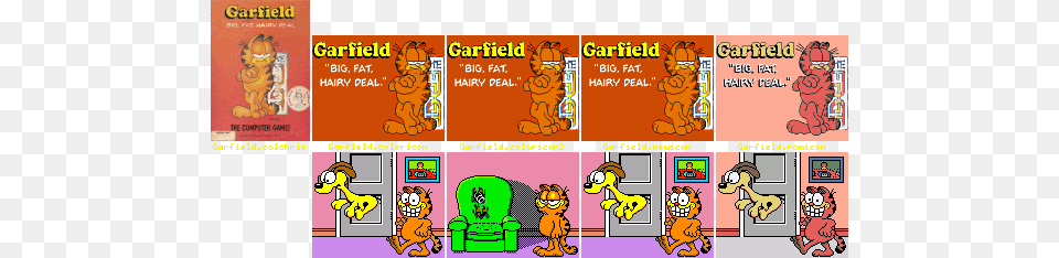 Icons Contained In Install Package Garfield Big Fat Hairy Deal, Publication, Book, Comics, Person Png Image