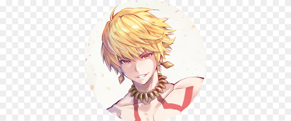 Icons De Gilgamesh Blonde Boy Anime Characters, Publication, Book, Comics, Adult Png