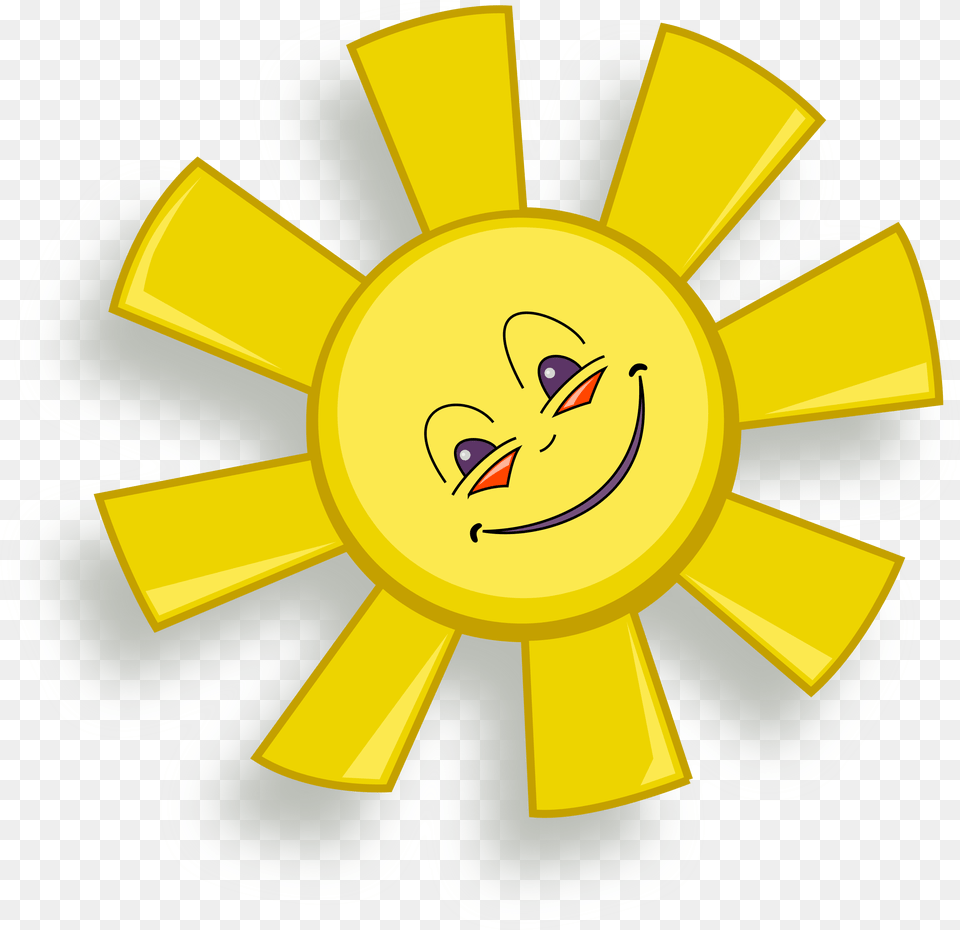 Icons Design Of Happy Sun Animated Gif Clipart Animations, Gold, Logo, Bulldozer, Machine Free Png Download