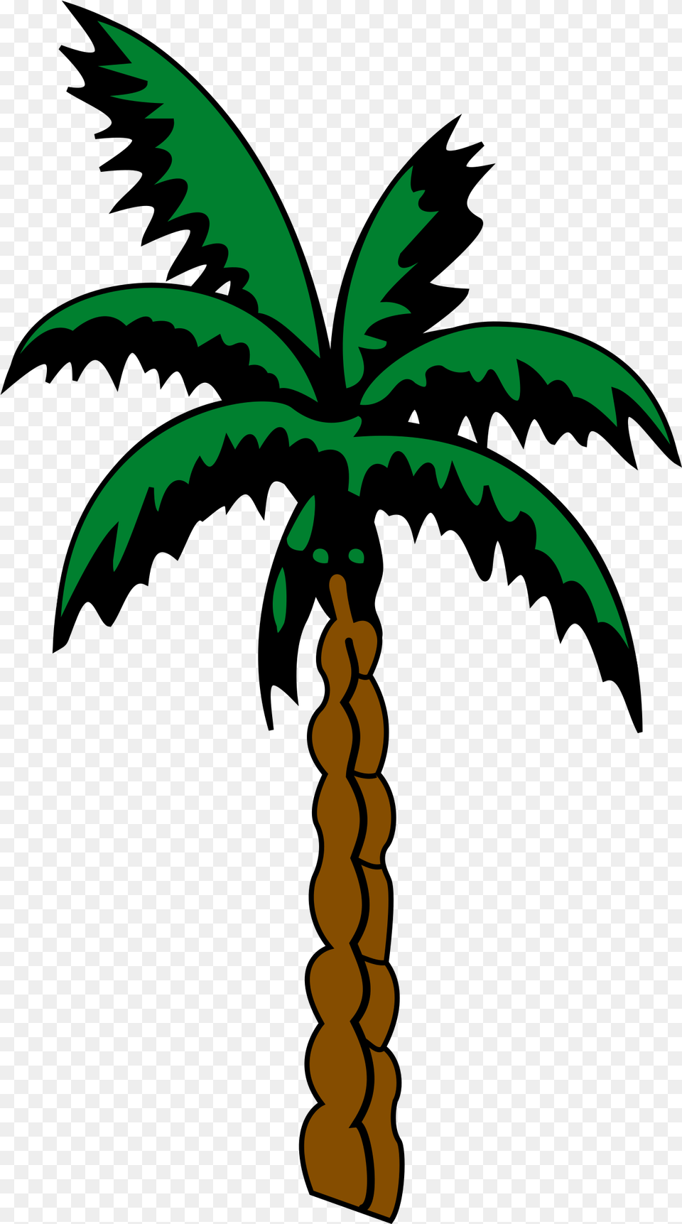 Icons Design Of Palm Tree Suriname Coat Of Arms, Palm Tree, Plant, Cross, Symbol Png Image