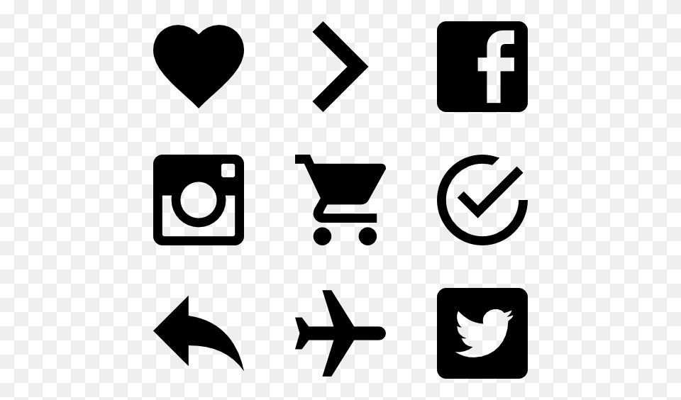 Icons Designed, Gray Free Png