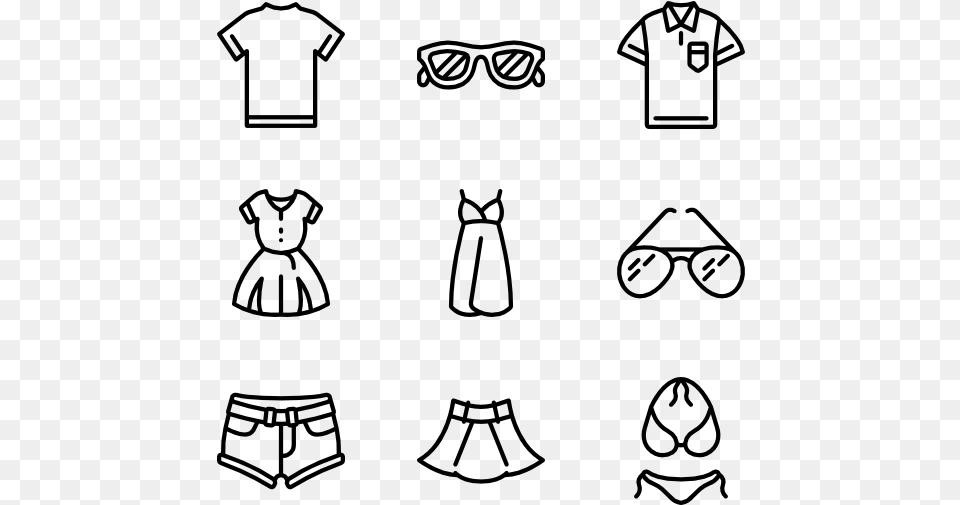 Icons Designed By Summer Clothes Icon, Gray Free Png Download