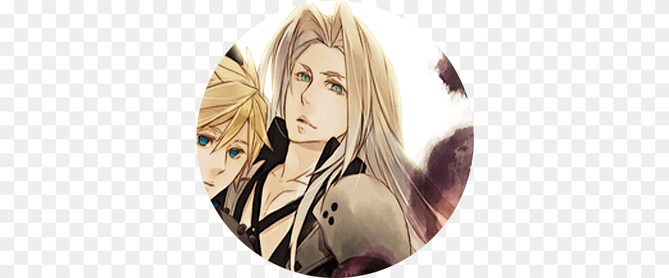 Icons Desu Close Cloud And Sephiroth Matching Icons, Book, Comics, Publication, Manga Free Png Download