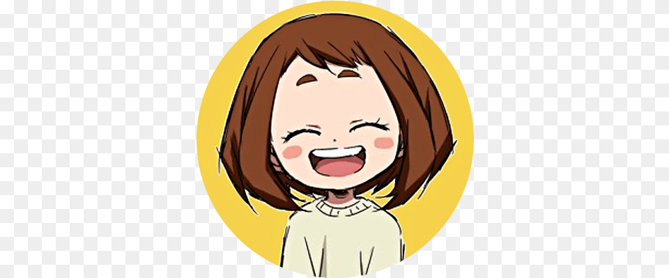 Icons Desu Close Ochaco Cute, Book, Comics, Publication, Photography Free Png