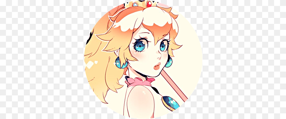 Icons Desu Close Super Mario Sunshine Princess Peach Fanart, Book, Comics, Publication, Baby Free Png Download