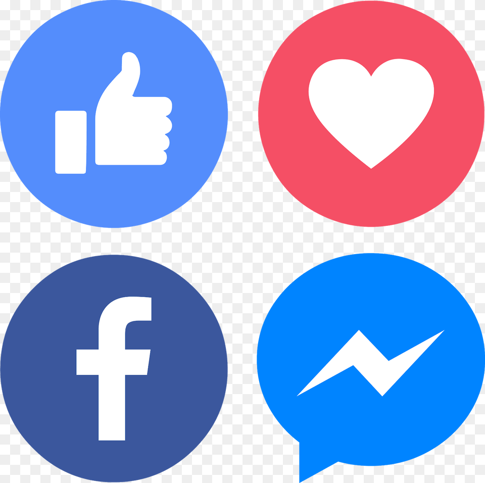 Icons Facebook Messenger Like Love Svg Eps Facebook Reactions Pride Thankful, Sign, Symbol, Light Png Image