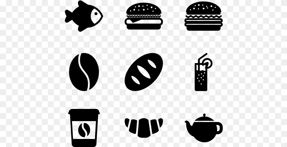 Icons For Super Market, Gray Png