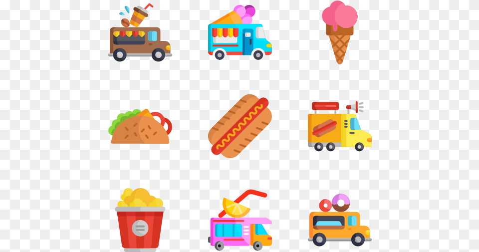 Icons Free Vector Food Vector Painting Icon, Hot Dog, Machine, Wheel, Cream Png Image