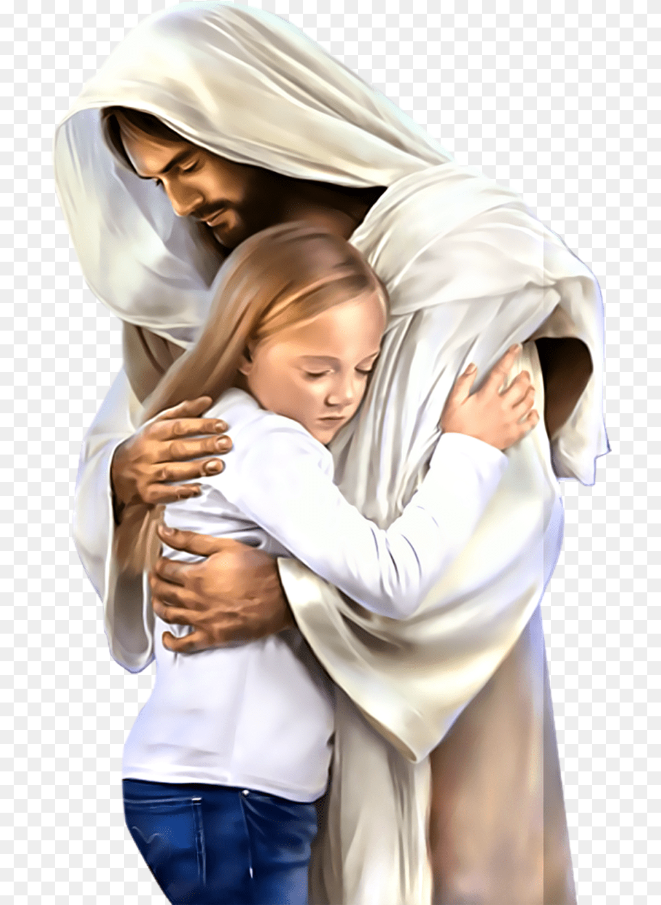 Icons Jesus Hug, Adult, Person, Hugging, Female Free Transparent Png