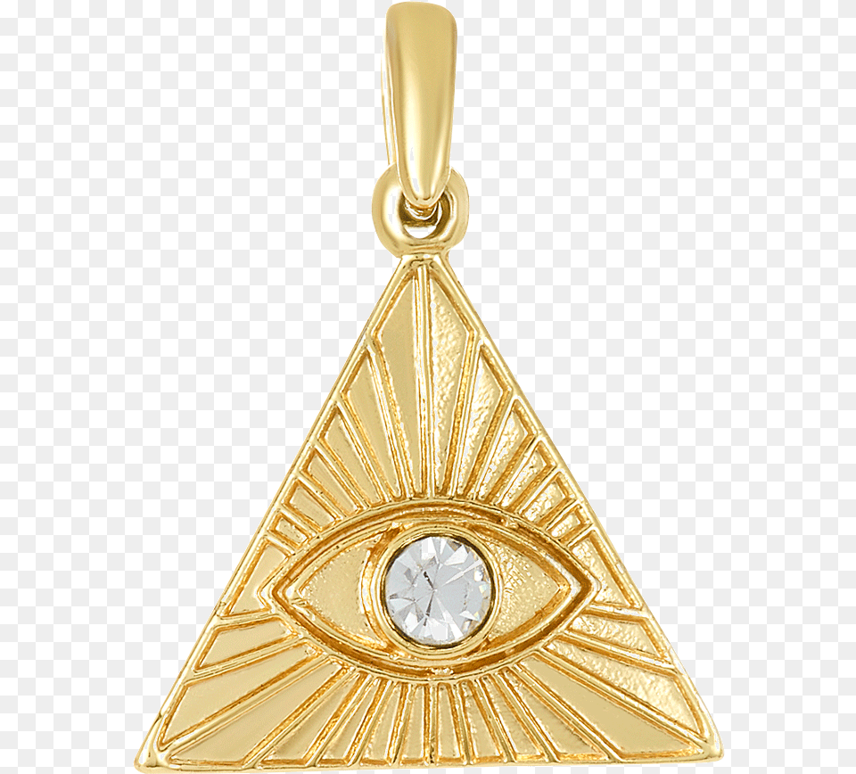 Icons Mini All Seeing Eye Necklace Solid, Accessories, Pendant, Chandelier, Lamp Png Image