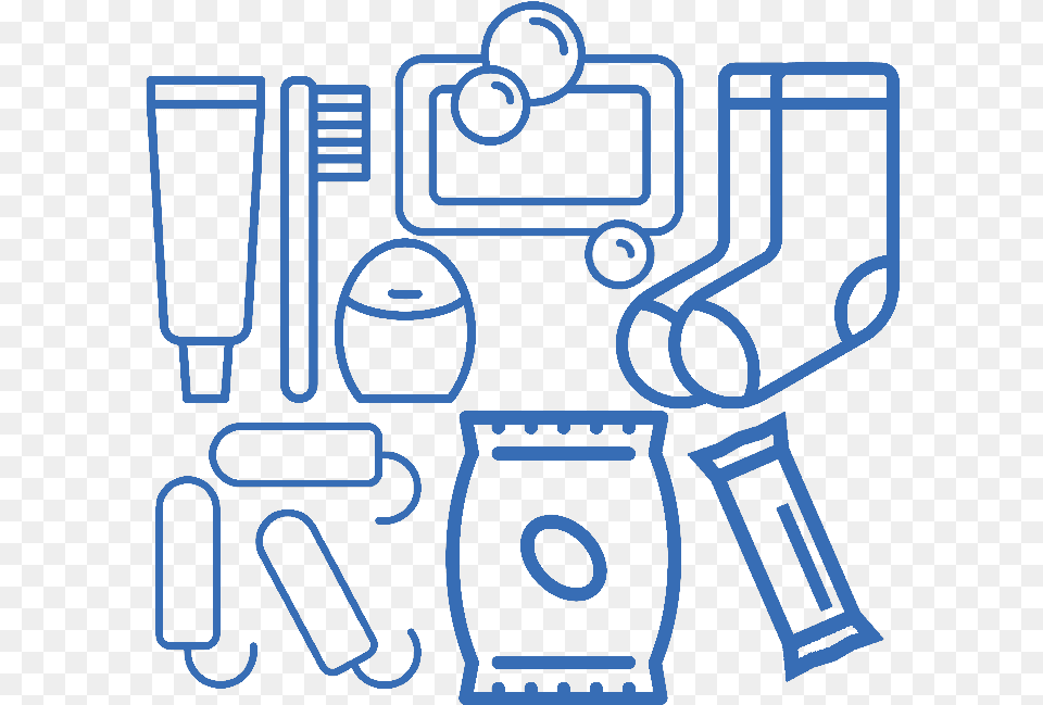 Icons Of Hygiene Supplies Socks And Snacks Icon, Robot, Gas Pump, Machine, Pump Free Transparent Png