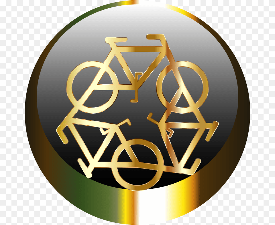 Icons Rebicycle Square Sticker 3quot X, Gold, Symbol Png