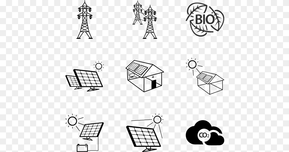 Icons Renewable Energy, Gray Png